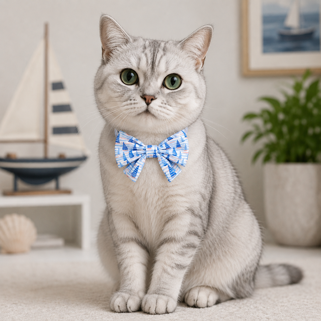 Sail Away Sailor Bow