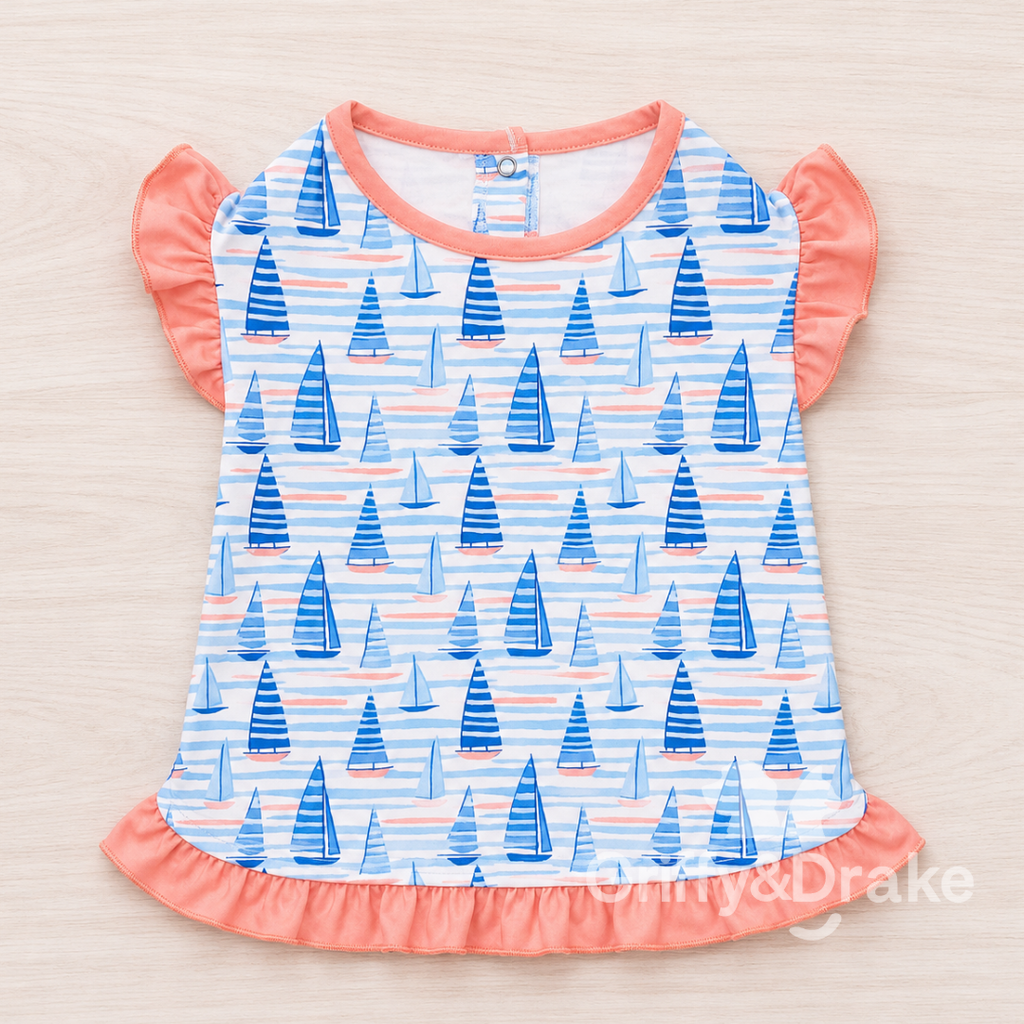 Sail Away Ruffle Shirt