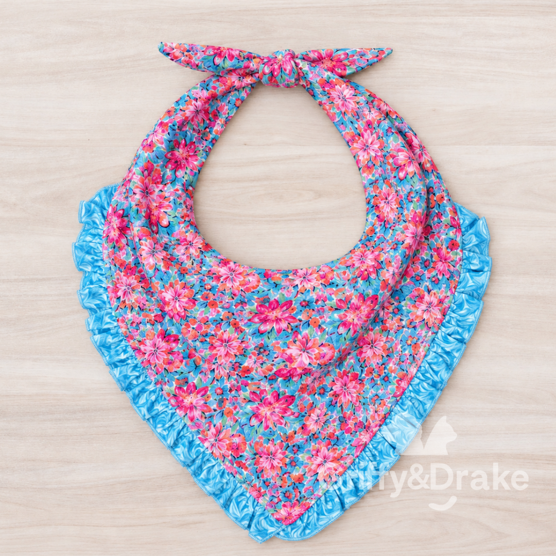 Summer Gardens Ruffle Bandana